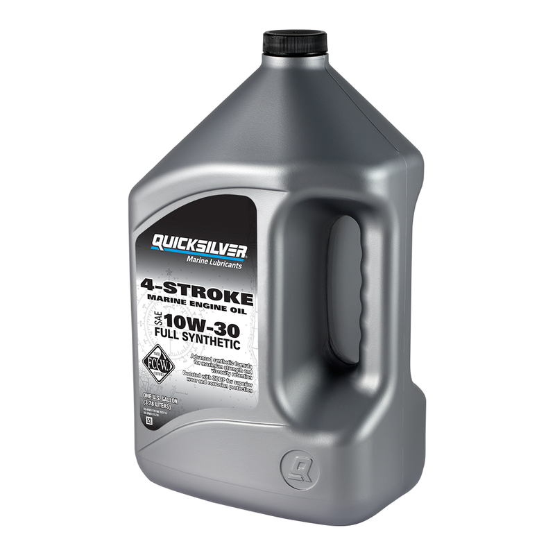 Quicksilver Full Synthetic 10W-30 4-Stroke Marine Engine Oil 8M0175781 - Gallon - 8M0175781