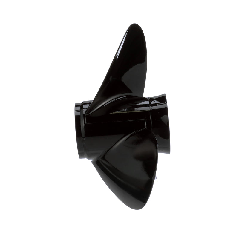 Quicksilver 8M0078085 Black Diamond Bravo II 20" diameter X 11" pitch, 3-Blade Aluminum Propeller, Left Hand Rotation, Black Finish - 8M0078085