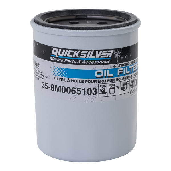 Quicksilver 8M0065103 Oil Filter – Mercury and Mariner 4-Stroke Outboards 25 HP to 115 HP - 8M0065103