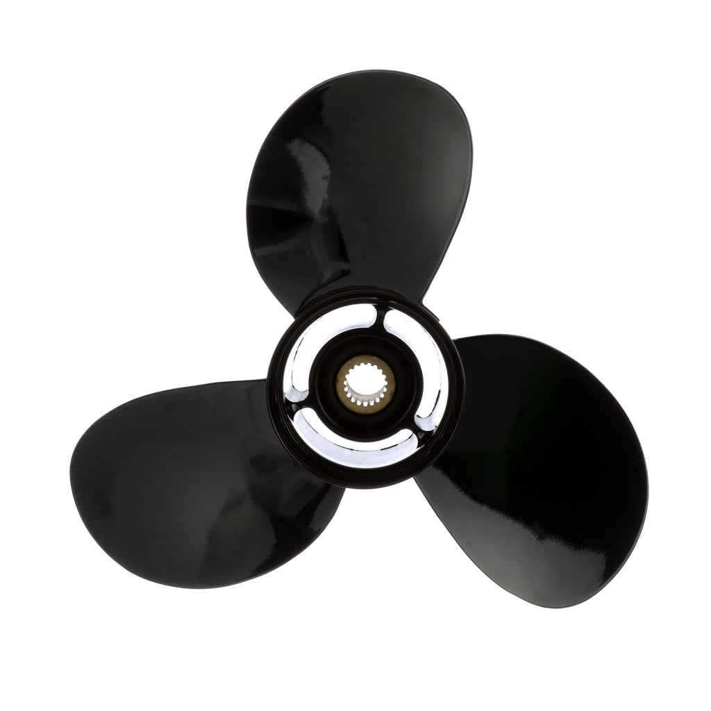 Quicksilver Black Diamond Propeller Black Finish, 14 Dia X 11