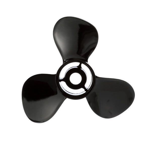 Quicksilver QA1918X Black Diamond 3-Blade Aluminum Propeller - 14.25" diameter x 21" pitch, Right Hand Rotation, 90 CT - 300 HP Mercury/MerCruiser, Black Finish - QA1918X