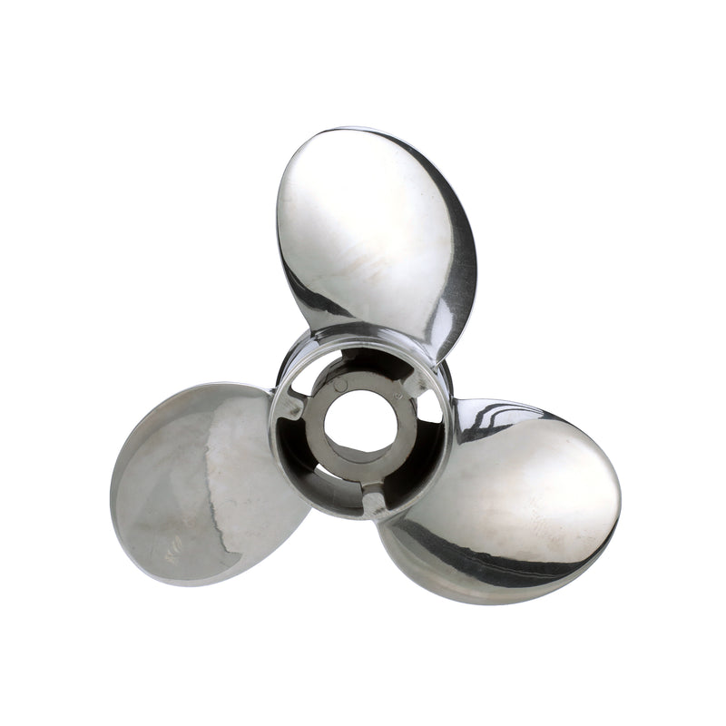 Quicksilver QS5168X Silverado 10.375" diameter X 14" pitch, 3-Blade Stainless Steel Propeller, Right Hand Rotation, 40-60 HP - QS5168X