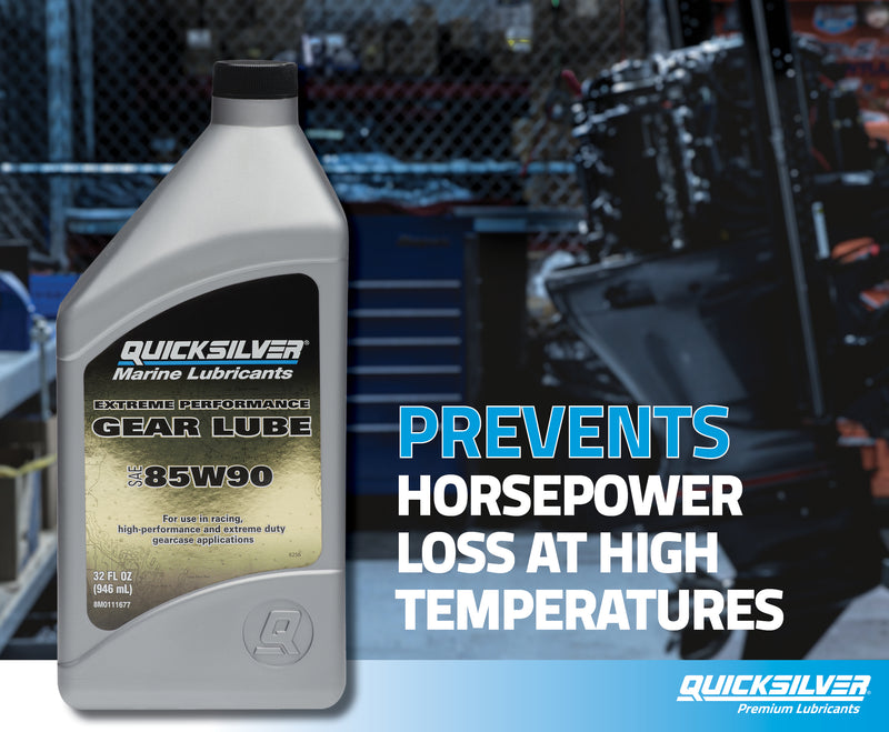 Quicksilver 85W-90 Extreme Performance Gear Lube - 1 Quart - 8M0111677