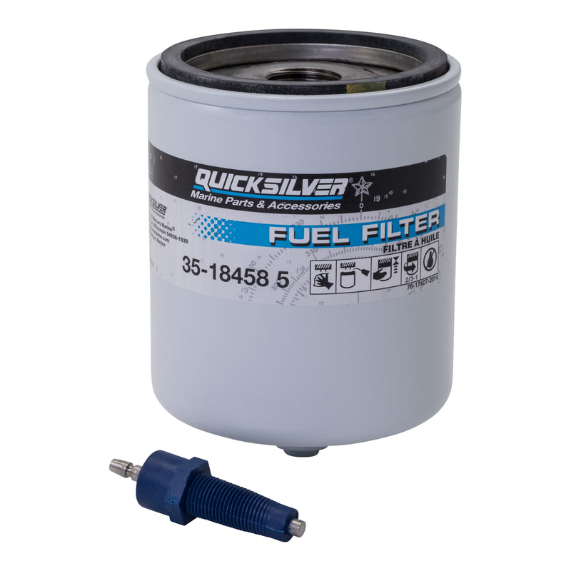 Quicksilver 18458Q4 Water Separating Fuel Filter Kit with Blue Water Warning Sensor - 18458Q4