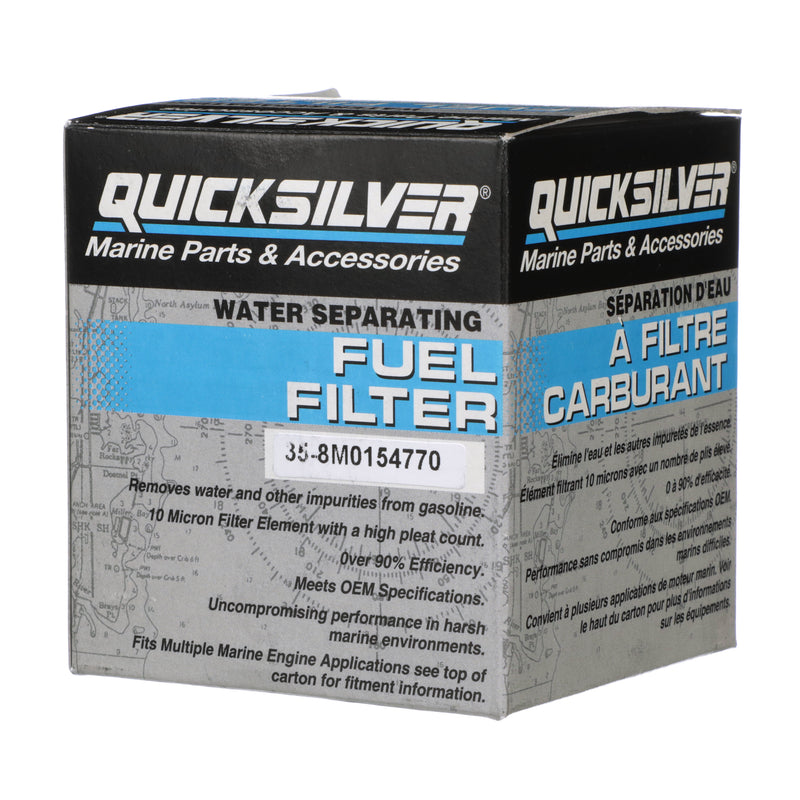 Quicksilver 8M0154770 Water Separating Fuel Filter - Johnson, Evinrude, Volvo, Sierra - 8M0154770