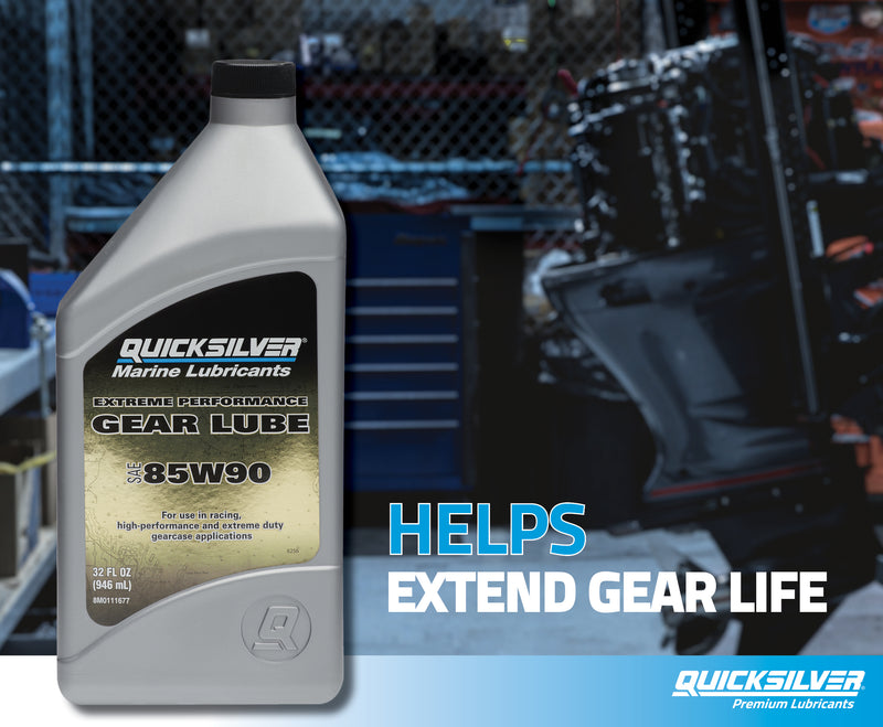 Quicksilver 85W-90 Extreme Performance Gear Lube - 1 Quart - 8M0111677