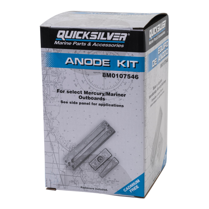 Quicksilver 8M0107546 Aluminum Anode Kit - Mercury and Mariner Outboards - 8M0107546