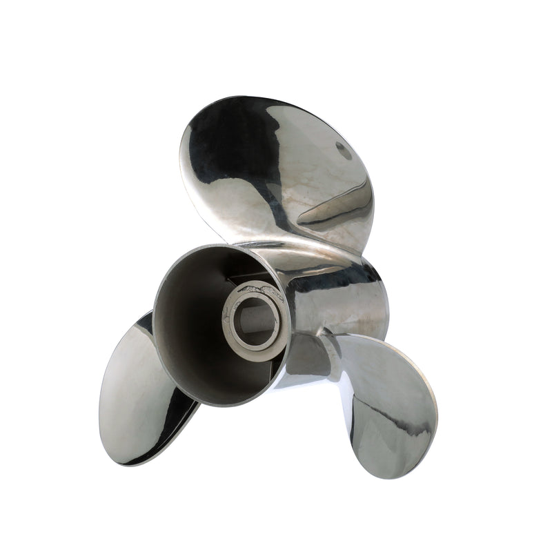 Quicksilver QS5058X Silverado 13.5" diameter X 23" pitch, 3-Blade Stainless Steel Propeller, Right Hand Rotation, 90 CT, 350 HP - QS5058X