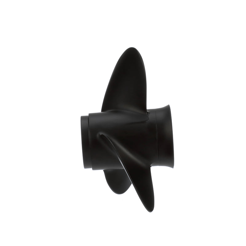 Quicksilver QA3118R Black Diamond 3-Blade Aluminum Propeller - 10" diameter x 13" pitch, Right Hand Rotation, 20 HP - 35 HP Evinrude/Johnson (Most Models - Including ETEC), Black Finish - QA3118R