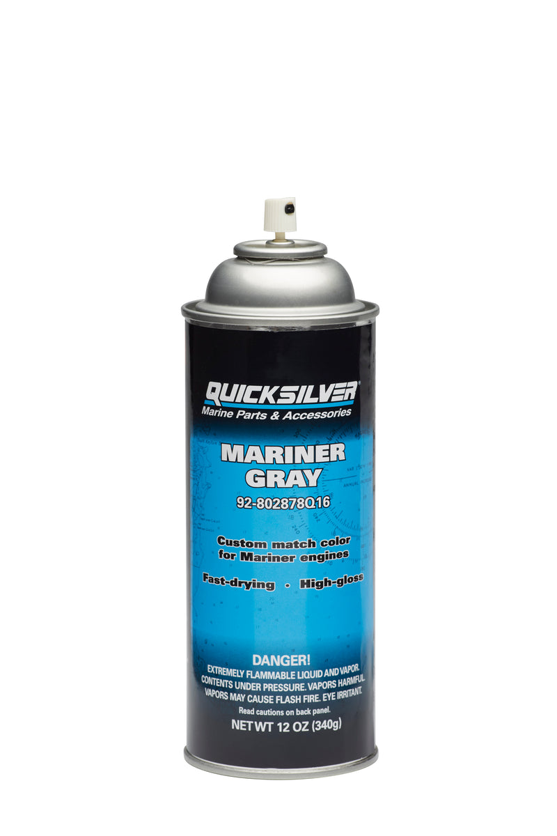 Quicksilver 802878A16 Mariner Gray Enamel Paint - 12 oz Spray Can - 802878Q16