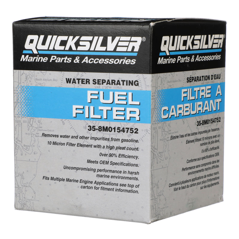 Quicksilver 8M0154752 Water Separating Fuel Filter - Yamaha & Sierra - 8M0154752