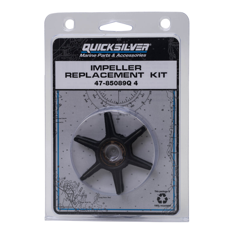 Quicksilver 85089Q4 Water Pump Repair Kit - 15 Through 25 Horsepower 2-Cycle Mercury and Mariner Outboards - 85089Q4