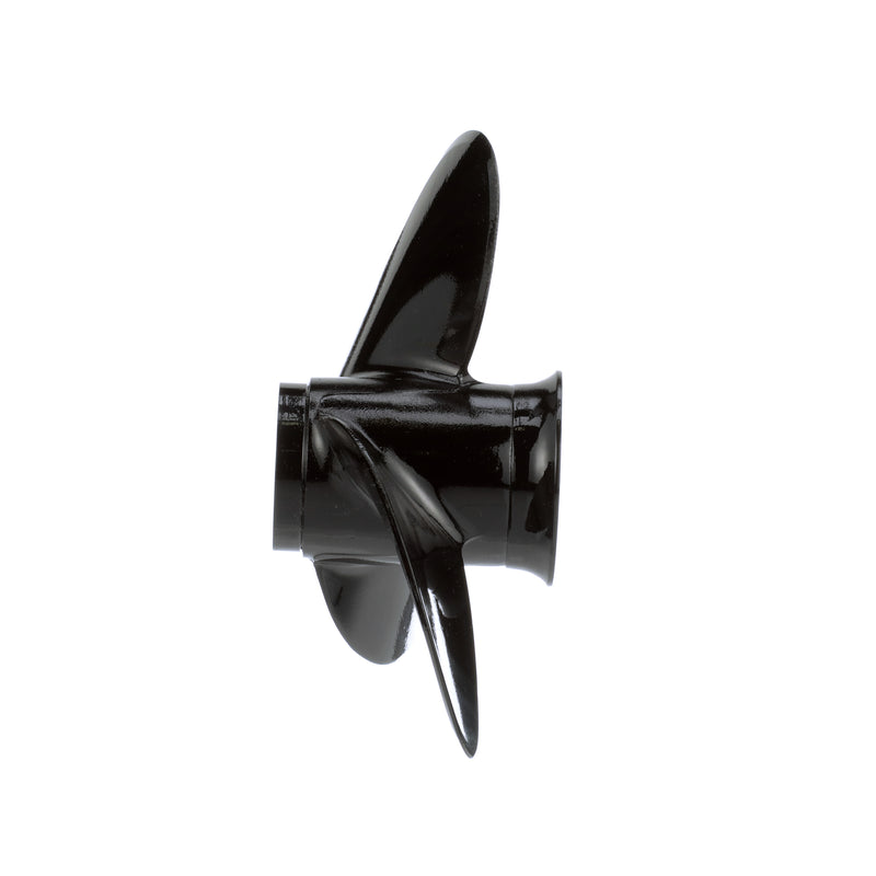 Quicksilver QA2150R Black Diamond 3-Blade Aluminum Propeller - 8.75" diameter x 6.5" pitch, Right Hand Rotation, 8 HP - 9.9HP Mercury FourStroke 2005 & Newer, Black Finish - QA2150R