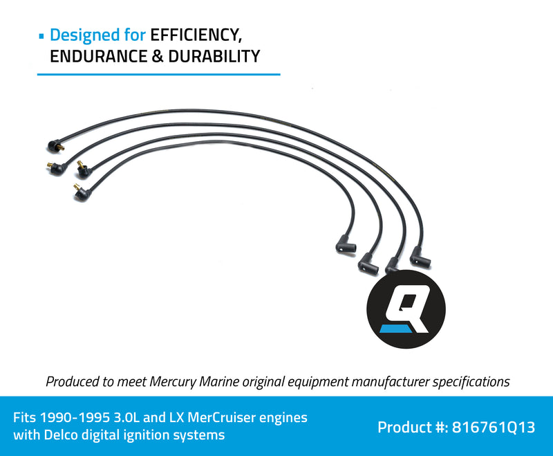 Quicksilver 816761Q13 Spark Plug Wire Kit - 816761Q13