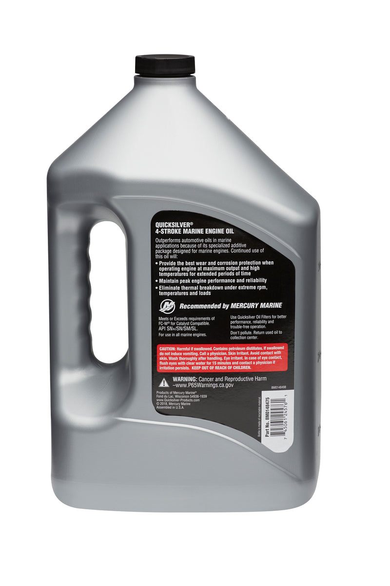 Quicksilver 5W-30 Full Synthetic Marine Engine Oil - 1 Gallon - 8M0148475