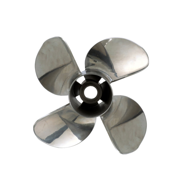 Quicksilver 8M0103531 Q4 14.6" diameter X 21" pitch, 4-Blade Stainless Steel Propeller, Left Hand Rotation, 90 CT, 350 HP - 8M0103531