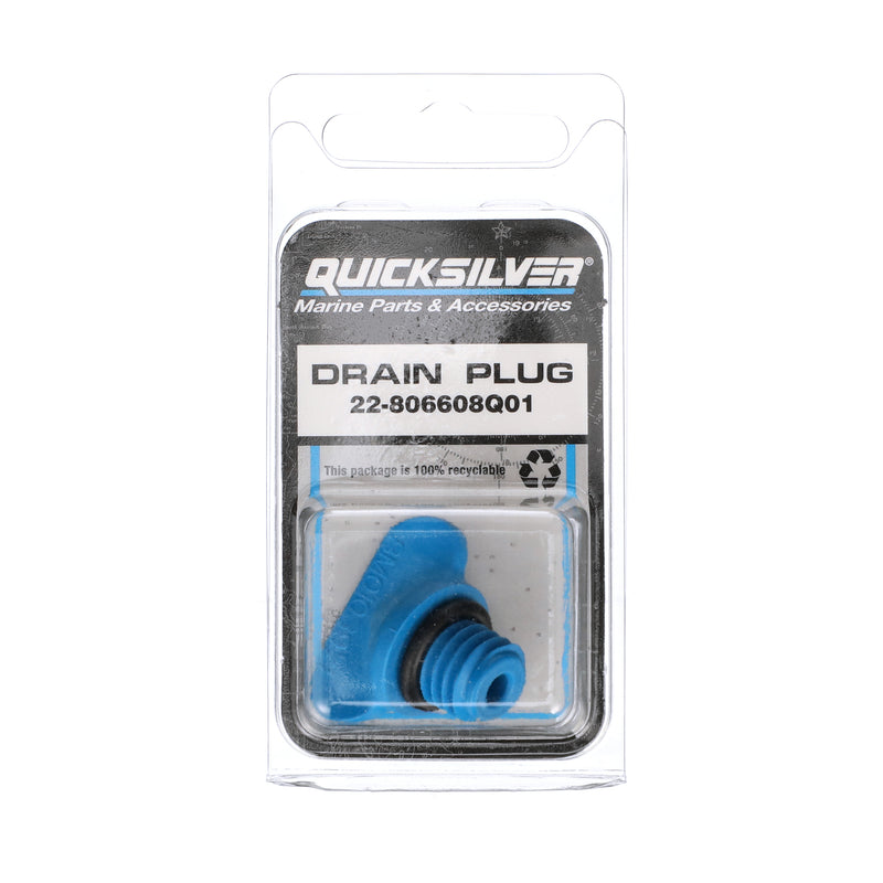 Quicksilver 806608Q01 Stern Drive or Inboard Engine Block or Manifold Plastic Drain Plug - 806608Q01