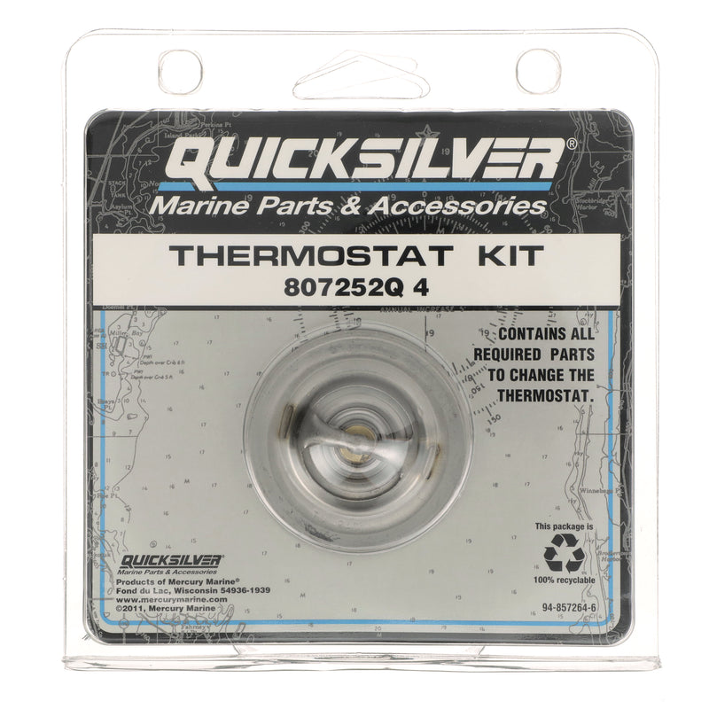 Quicksilver Replacement Thermostat 807252Q4 - 140 - For V-6 and V-8 MerCruiser Engines - 807252Q4