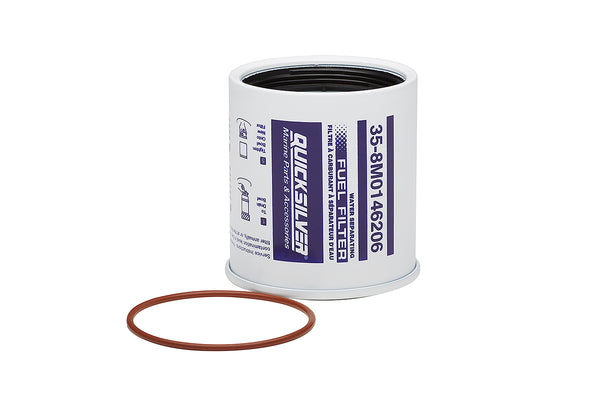 Quicksilver 8M0146206 Water Separating Fuel Filter — 10-Micron Filtration — Racor Head - 8M0146206