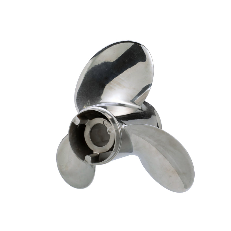 Quicksilver QS5166X Silverado 10.5" diameter X 13" pitch, 3-Blade Stainless Steel Propeller, Right Hand Rotation, 40-60 HP - QS5166X