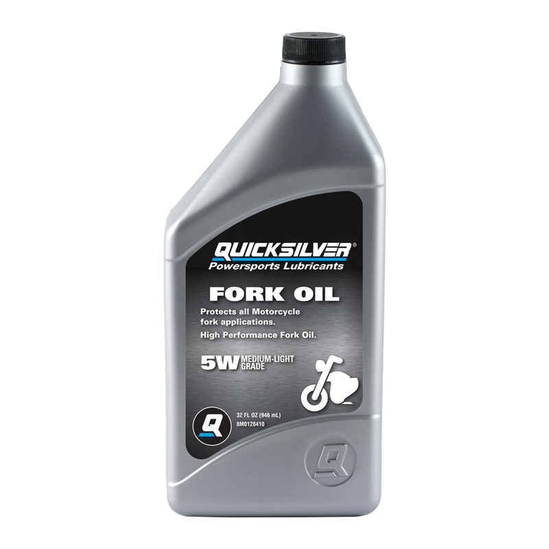 Quicksilver 8M0128410 Motorcycle Fork Oil – 1 Quart - 8M0128410