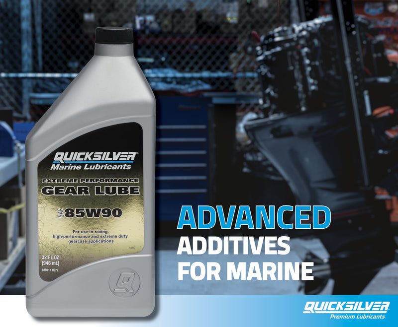 Quicksilver 85W-90 Extreme Performance Gear Lube - 1 Quart - 8M0111677