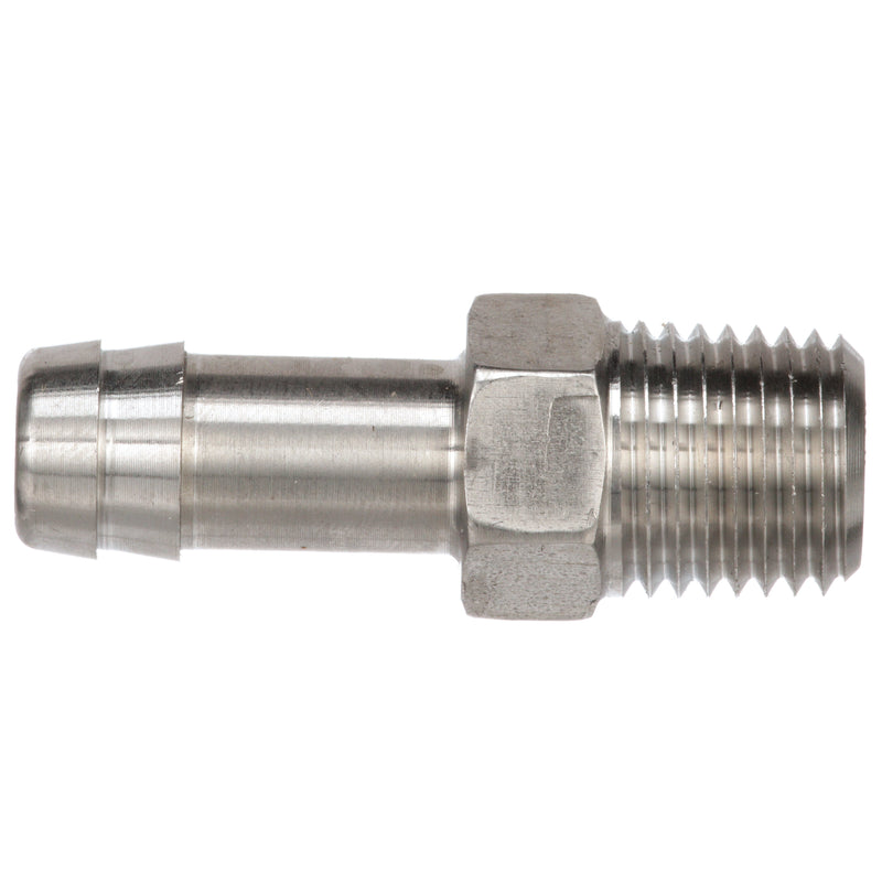 Quicksilver 8M0058419 Stainless Steel Fuel Tank 1/4-Inch NPT Thread Fitting with 5/16-Inch (8 mm) Barb - 8M0058419