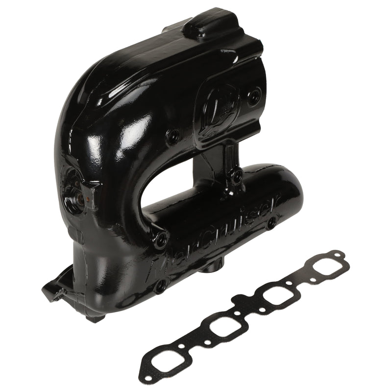 Quicksilver Exhaust Manifold 8M0104212 - Port Side - EC - Single Catalyst - For Port Side Only on MerCruiser 8.2L Magnum EC Stern Drive Engines and 8.2L EC Inboard Engines - 8M0104212