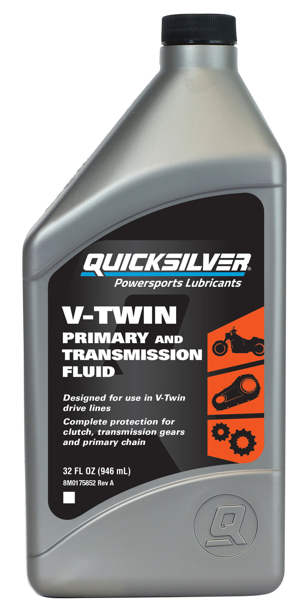 Quicksilver V-Twin Primary Chaincase and Transmission Fluid - 1 Quart - 8M0175742