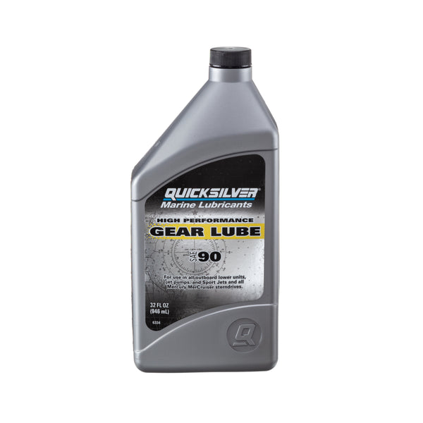 Quicksilver 8M0116465 High Performance Gear Lube - SAE 90 - 1 Quart Bottle - 8M0116465