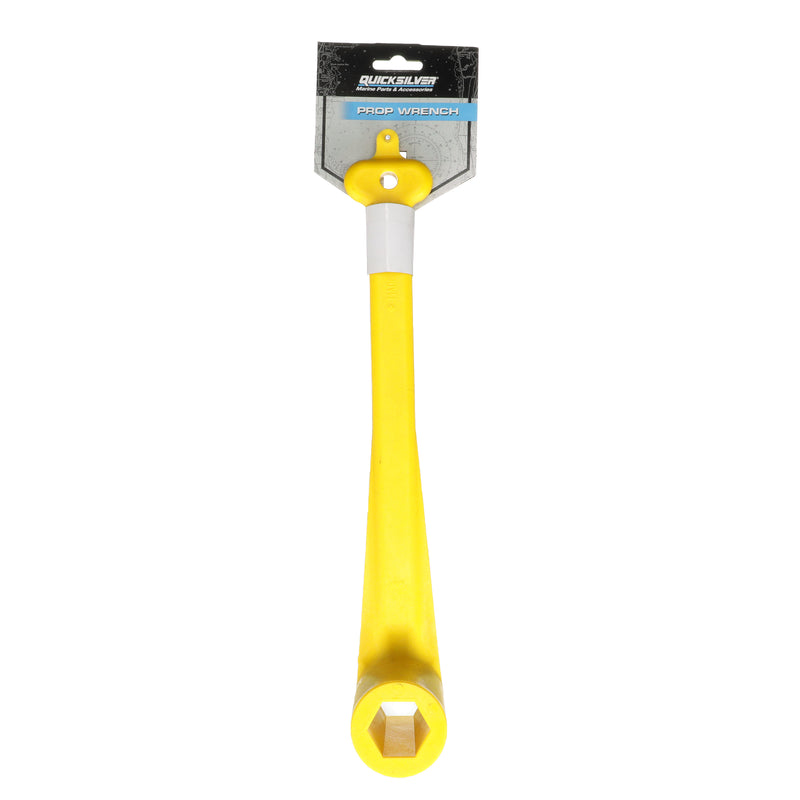 Quicksilver 859046Q4 Floating Propeller Wrench - High-Visibility, Lightweight and Durable - For 1-1/16-inch Prop Nuts - Yellow - 859046Q4