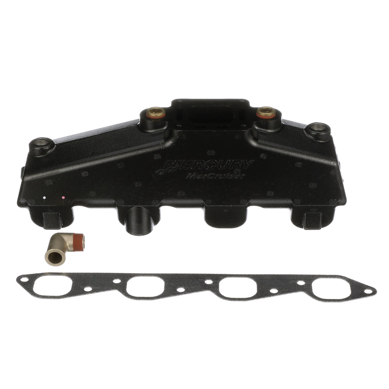 Quicksilver Exhaust Manifold 807078T08 - Port or Starboard - For Use on Port or Starboard Side of V-8 MerCruiser Engines Made by General Motors. - 807078T08