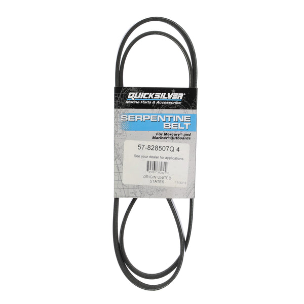 Quicksilver Alternator Belt 828507Q4 - V-6 OptiMax - For 2.5L, V-6 Mercury Optimax Outboards (Non-Pro Models) - 828507Q4