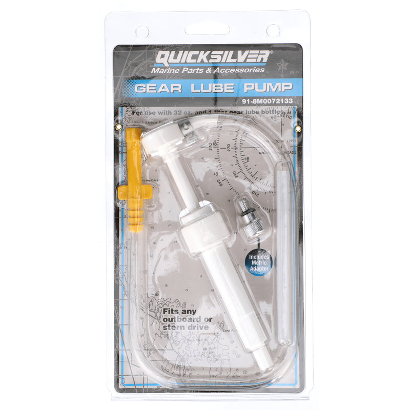 Quicksilver 8M0072133 Gear Lube Pump - Fits One Quart or One Liter Bottles - 8M0072133