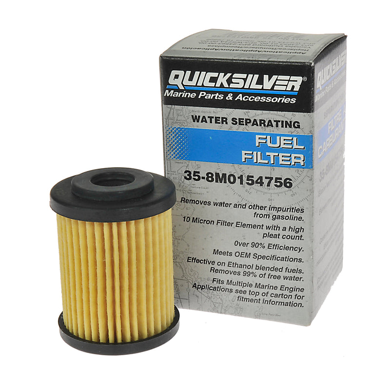 Quicksilver 8M0154756 In-Line Water Separating Fuel Filter - Yamaha & Sierra - 8M0154756