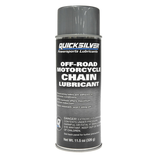 Quicksilver 8M0130603 Off-Road Motorcycle Chain Lube – 11.5 Ounce - 8M0130603