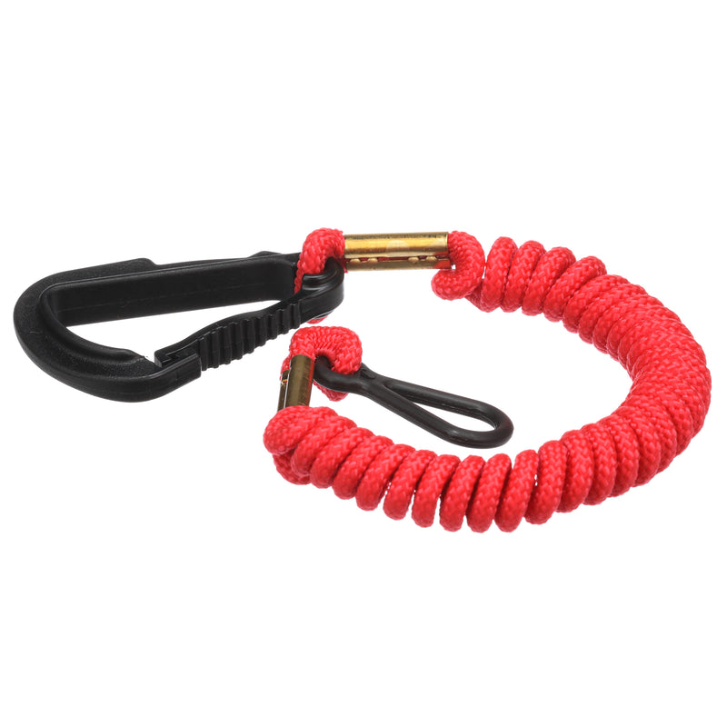 Quicksilver 8M0092850 Emergency Stop Switch Marine Safety Lanyard, Bright Red Finish, 54-Inch - 8M0092850