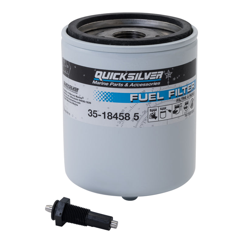 Quicksilver 18458Q3 Water Separating Fuel Filter Kit With Black Water Warning Sensor - 18458Q3