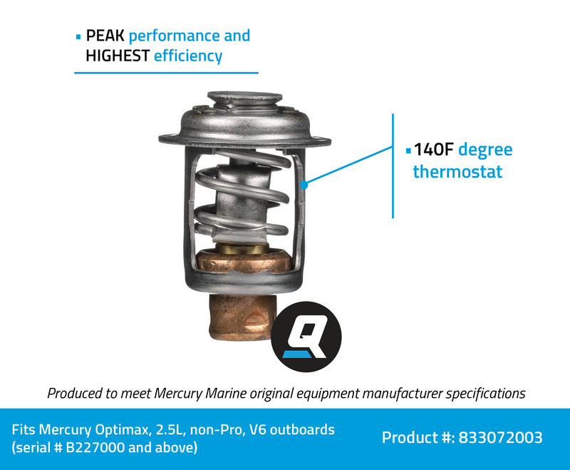 Quicksilver Replacement Thermostat 833072003 - 833072003