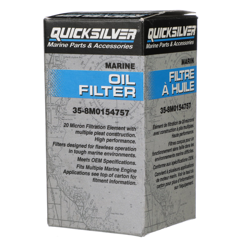 Quicksilver 8M0154757 Oil Filter - Evinrude, Sierra - 8M0154757