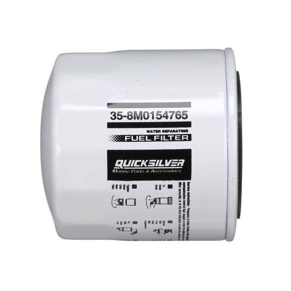 Quicksilver 8M0154765 Water Separating Fuel Filter - Sierra, GLM, Mallory, Fram, WIX - 8M0154765