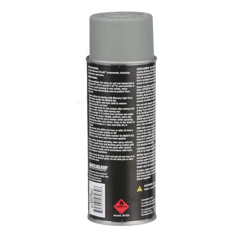 Quicksilver 802878Q52 Primer Paint - Light Gray Enamel Spray Paint - 802878Q52