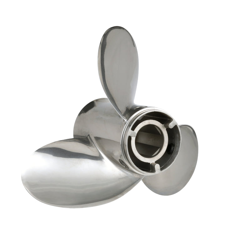 Quicksilver QS5005X Thunderbolt 15.5" diameter X 17" pitch, 3-Blade Stainless Steel Propeller, Right Hand Rotation - QS5005X