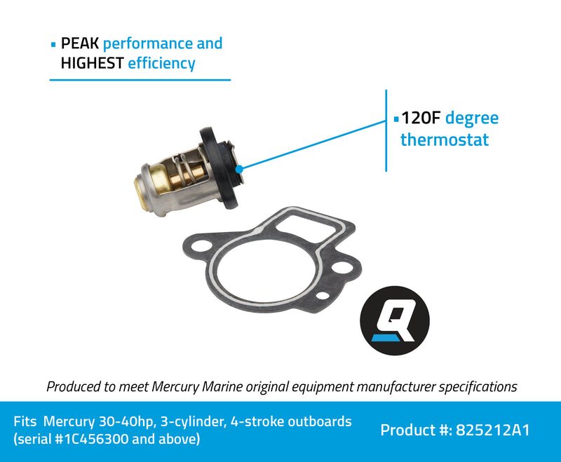 Quicksilver Replacement Thermostat Kit 825212A1 - 825212A1