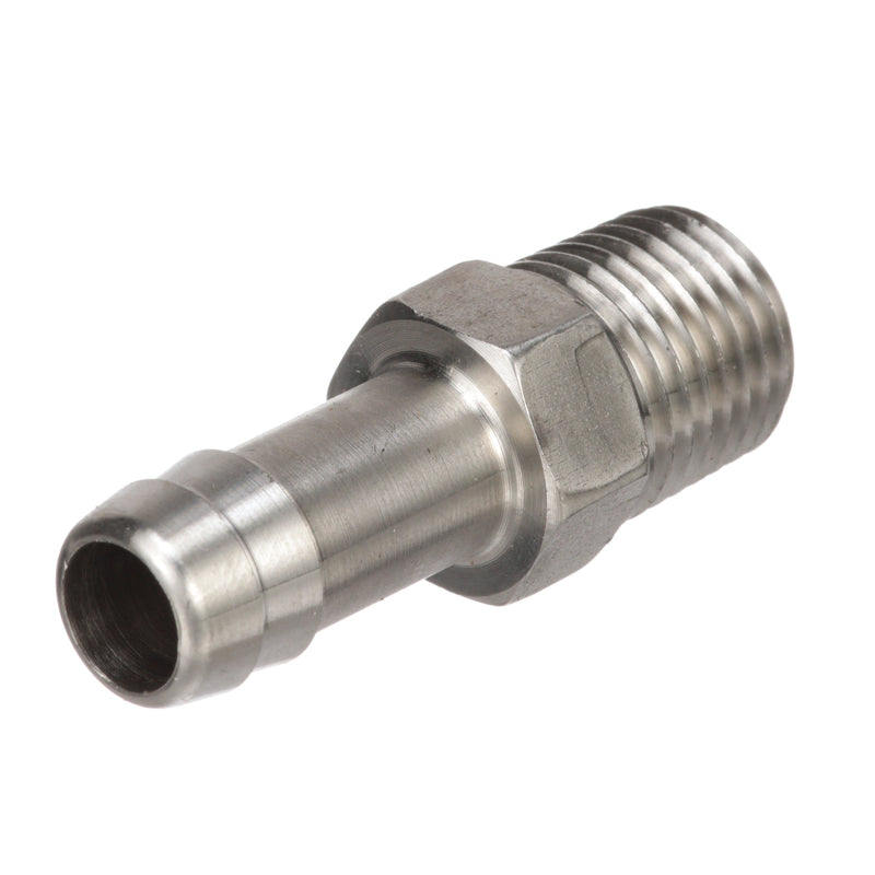 Quicksilver 8M0058419 Stainless Steel Fuel Tank 1/4-Inch NPT Thread Fitting with 5/16-Inch (8 mm) Barb - 8M0058419