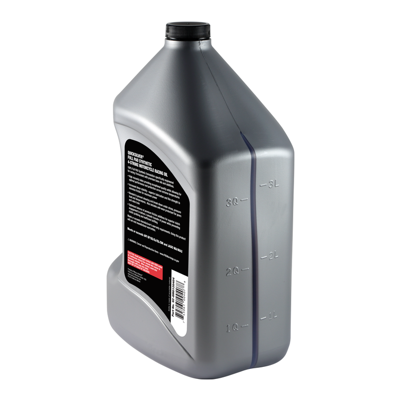 Quicksilver 5W-40 Full Synthetic Motorcycle Race Oil – 1 Gallon - 8M0120404