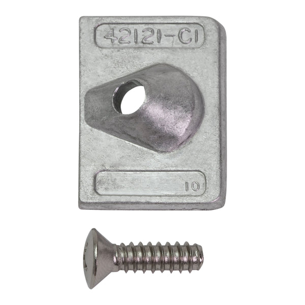 Quicksilver 42121Q02 Square Aluminum Anode Set - Mercury or Mariner and Force Outboards - 42121Q02