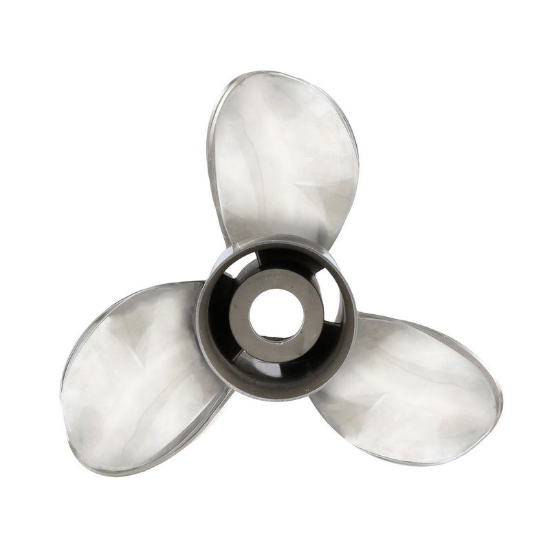 Quicksilver QS5118X Silverado 13" diameter X 18" pitch, 3-Blade Stainless Steel Propeller, Right Hand Rotation, 40 CT, 125 HP - QS5118X