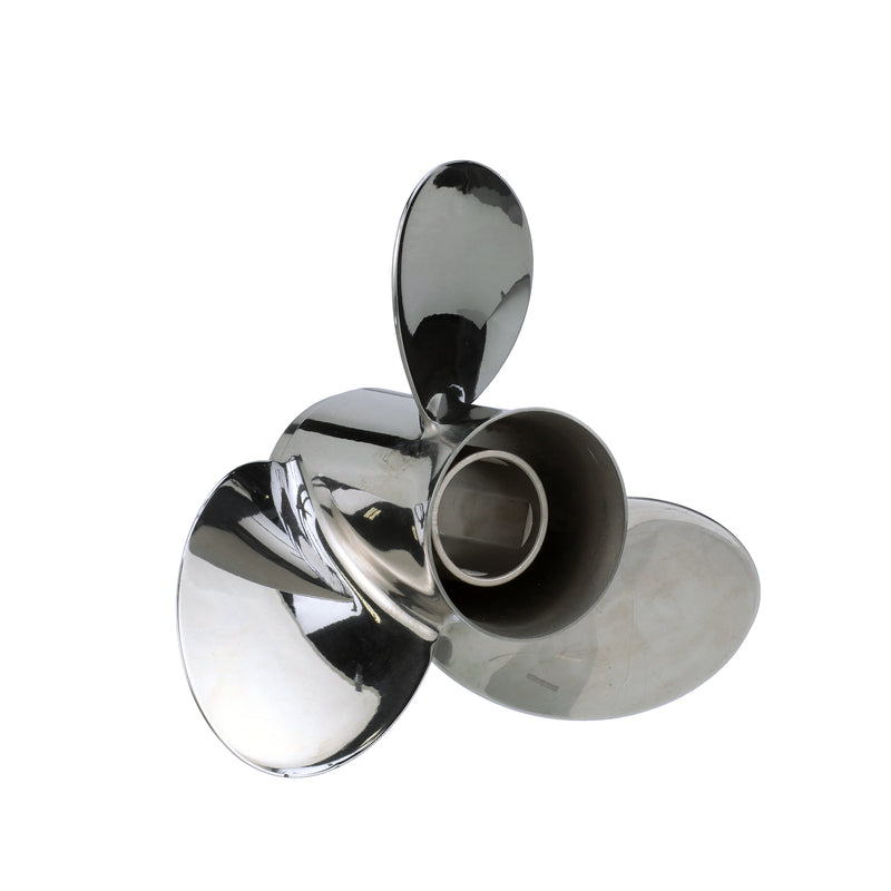 Quicksilver QS5166X Silverado 10.5" diameter X 13" pitch, 3-Blade Stainless Steel Propeller, Right Hand Rotation, 40-60 HP - QS5166X