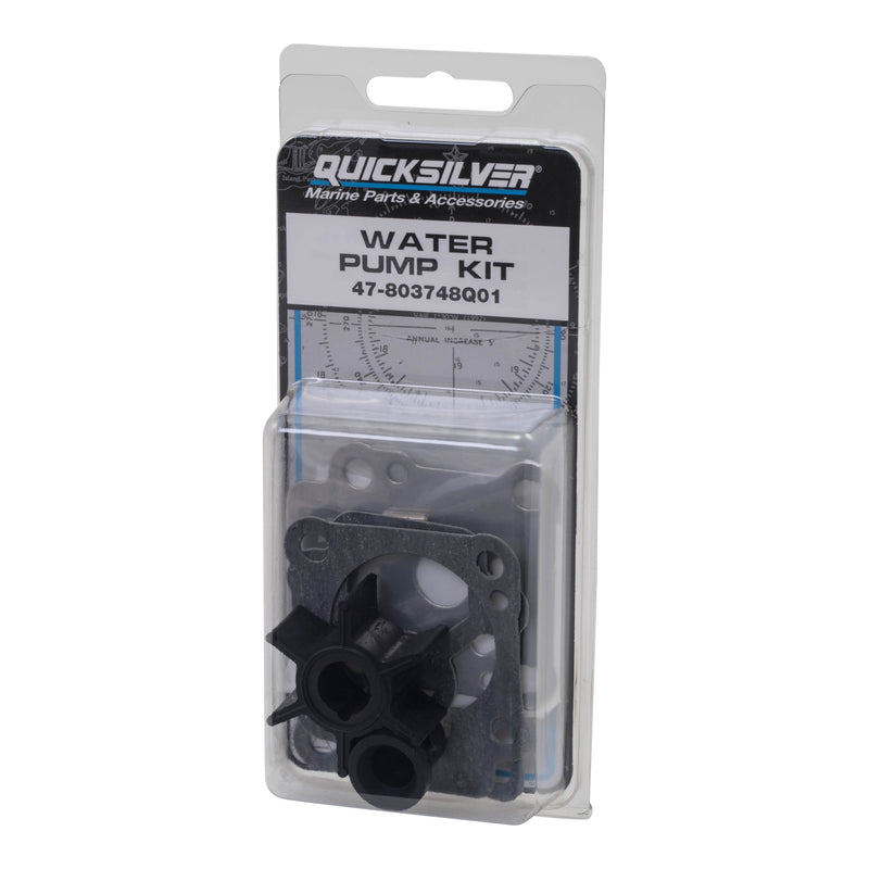 Quicksilver 803748Q01 Water Pump Impeller Repair Kit - Mercury and Mariner 8 and 9.9 Horsepower 4-stroke Outboards - 803748Q01